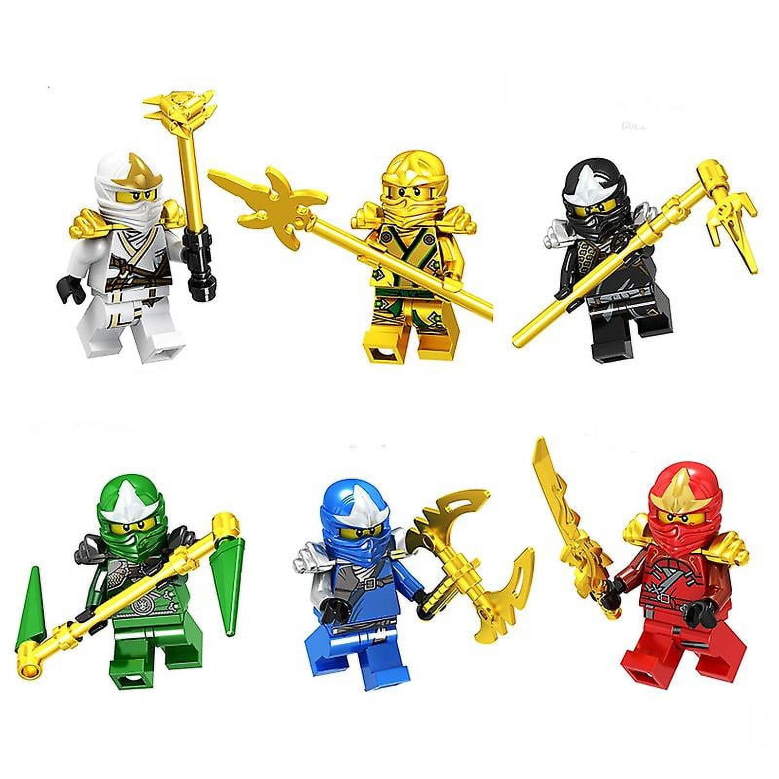 Vorallme 6pcs Phantom Series Assembled Ninja Building Block Minifigures