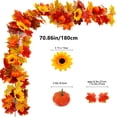 thumbnail image 3 of Yhmxh Simulation Maple Leaf Rattan Wholesale Europe And The United States Home Decoration Simulation Maple Leaf Scenic Arrangement Simulation Maple Leaf Wall Mounted Maple Leaf Rattans, 3 of 6