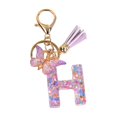 thumbnail image 3 of lionlar Porte-Clés en Résine Ornements Filles Femmes Cadeaux Alphabet Anglais Porte-Clés H H, 3 of 9