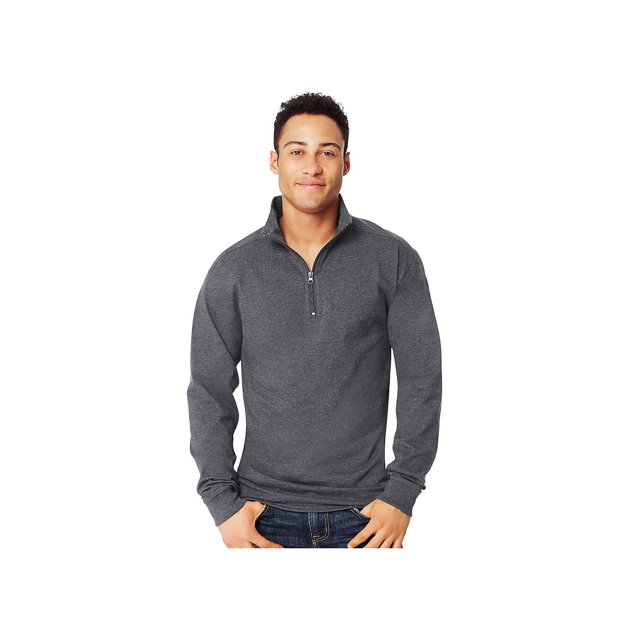 Hanes T-Shirt à Manches Longues 1/4 Zip pour Hommes, Style O5944