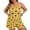 Yellow, variant on TIWEKE Comfortable Women's Pajama Sets for Relaxation and Sleep Stylish Short Sleeve and Pants Casual Home Wear for Plus Size Ladies,Size 3XL