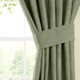 thumbnail image 2 of Blazing Needles Microsuede Chenille Drapery Panel (Set of 2), 63" by 52", Sage Green, 2 of 2
