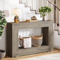 thumbnail image 4 of Tribesigns Farmhouse Console Table, 47" Wood Hallway Table with Storage for Hallway, Gray, 4 of 5
