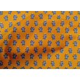 thumbnail image 4 of oneOone Cotton Poplin Mustard Yellow Fabric Robot Cartoon Craft Projects Decor Fabric Printed By The Yard 56 Inch Wide, 4 of 4