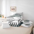 thumbnail image 4 of YST Mid Century Modern Minimalism 7-Piece Comforter Set, Navy Blue Grunge, Full, 4 of 4