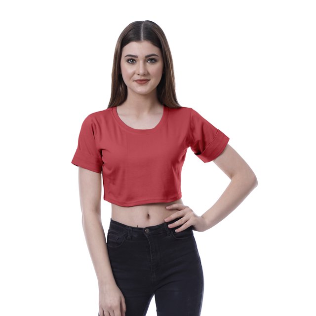 Moomaya T-shirt Court à Col Rond pour Femmes, Manches Courtes, Été, Coupe Ample