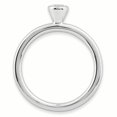 thumbnail image 2 of Bague Topaze Ronde Blanche en Argent Sterling Stackable Expressions Haute 4mm Taille 7, 2 of 3