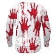 thumbnail image 3 of Pisexur Chandails en Molleton d'Halloween Col Rond Manches Longues Chemise Imprimé Graphique Amusant Chemises d'Halloween Mode Décontractée Chandail à Boutons Grande Taille Chandail en Molleton P-5TG, 3 of 4
