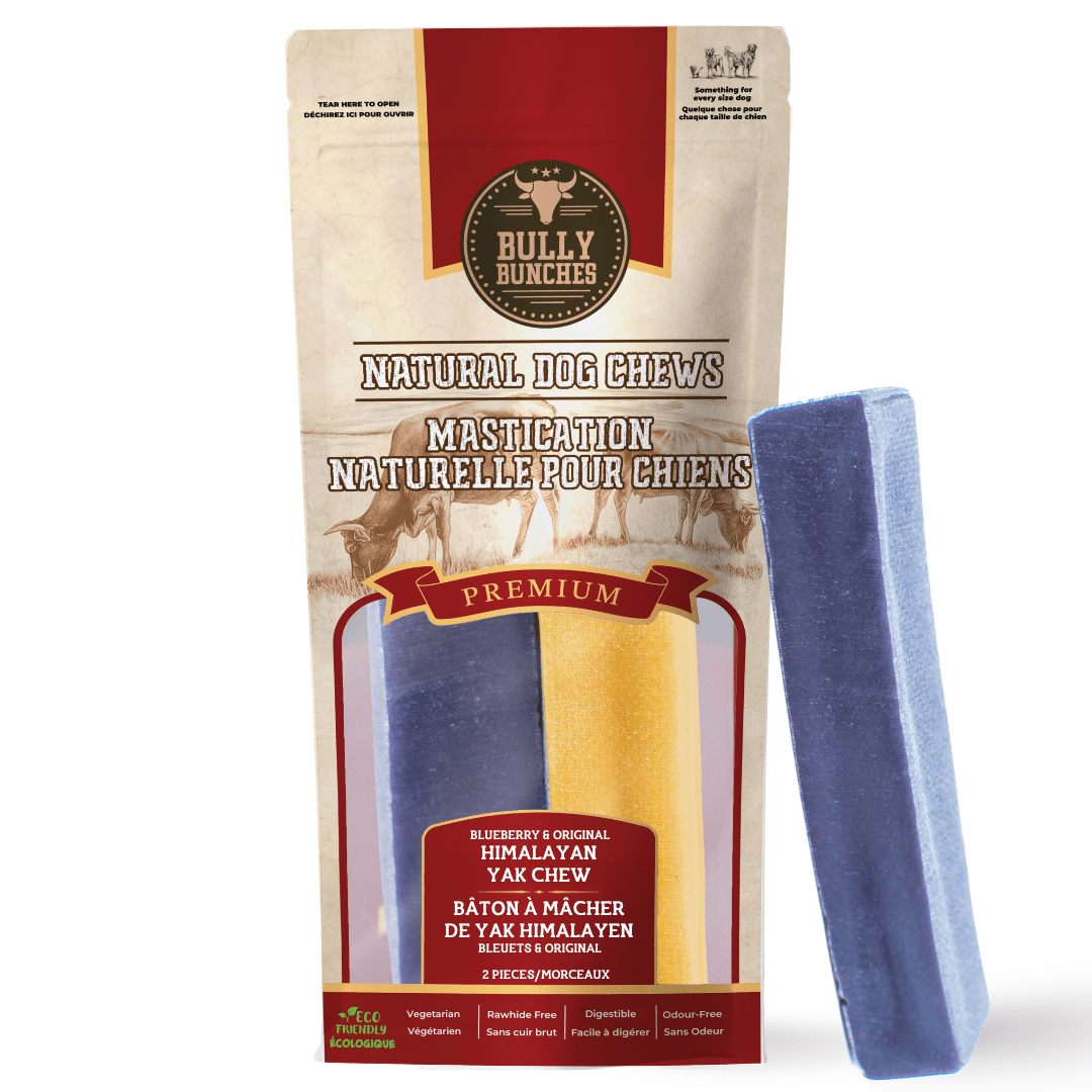 Bully Bunches Himalayan Yak Chew Variety Pack (2 count) Super Long Lasting Natural Dog Chews