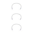 thumbnail image 1 of VONKY Motorcycle Brake Oil Hose Line Pipe Fitting Stainless Braided Steel Silver 85cm 3Set, 1 of 6