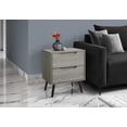 thumbnail image 3 of Monarch Specialties Accent Table, Side Table, End, Storage Drawer, Nightstand, Bedroom, Living Room, White Laminate, Modern, Contemporary, 3 of 3