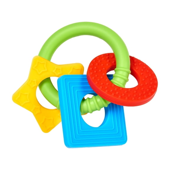 Dr. Brown's Learning Loop Anneau de Dentition pour Bébé, Plusieurs Formes et Textures, 100 % Silicone, Sans BPA, 3m+