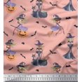 thumbnail image 1 of Soimoi Cotton Voile Fabric Magic Potion,Bat & Witch Halloween Print Fabric by Yard 56 Inch Wide, 1 of 3