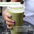 thumbnail image 5 of Clear Plastic Cups with Sip Through Lids for Cold Drinks, 5 of 5