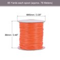 thumbnail image 2 of Unique Bargains Beading Thread Bracelet Weave Bead Craft Cord 2mm 78M/Roll (85-Yards) Decorative String, Orange, 2 of 7
