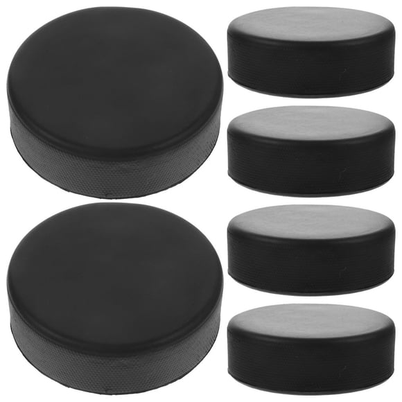 CUITING 6Pcs Replacement Ice Hockey Puck Hockey Puck Ice Hockey Practicing Supplies Ice Hockey Pucks