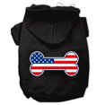 thumbnail image 1 of Sweats à Capuche pour Animaux de Compagnie en Forme de Drapeau Américain Noir Taille XXL (18), 1 of 1