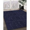 thumbnail image 3 of Ahgly Tapis d'Intérieur Lavable en Machine Carré Noir Nuit, 8 Pieds Carré, 3 of 7
