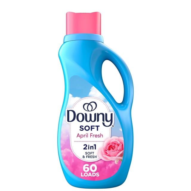 Downy Soft, 2 in 1 Soft and Fresh Liquid Fabric Softener, April Fresh, Fabric Conditioner Liquid provides softness and freshness for fabrics 60WL