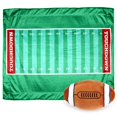 thumbnail image 4 of Posh Home Jeu de Sport sur le Terrain Microplush Réversible Sherpa Interactif Ensemble Cadeau avec Coussin (Football), 4 of 4