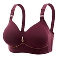 thumbnail image 1 of fheaev Soutien-Gorge Grande Taille pour Femmes Soutiens-Gorge Sans Armatures Impression Rassemblé Grande Taille Sans Armature Bretelles Réglables Couverture Complète Rehausseur Soutiens-Gorge Quotidiens sous-Vêtements, 1 of 4
