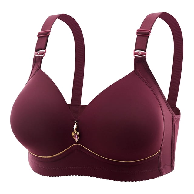 fheaev Soutien-Gorge Grande Taille pour Femmes Soutiens-Gorge Sans Armatures Impression Rassemblé Grande Taille Sans Armature Bretelles Réglables Couverture Complète Rehausseur Soutiens-Gorge Quotidiens sous-Vêtements