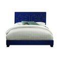thumbnail image 1 of ACME Ishiko III Eastern King Bed in Dark Blue Velvet, 1 of 2