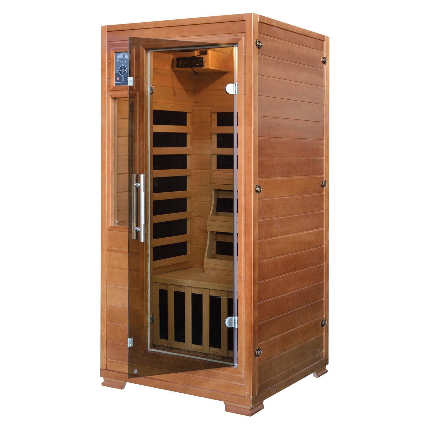 Sauna infrarouge Hemlock pour 1-2 personnes avec 5 radiateurs en carbone