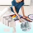 thumbnail image 4 of EGNMCR Organisateurs et Rangement de Garde-Robe, Organisation et Rangement, Bacs de Rangement, Contenants de Rangement Sac de Voyage Ensemble de 6 Pcs Sac de Rangement Multifonctionnel Ensemble de 6 Pcs un Rangement, 4 of 5
