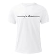 thumbnail image 4 of Puawkoer T-Shirt Surdimensionné Grand Fils T-Shirts pour Hommes T-Shirt pour Hommes T-Shirt d'Été pour Hommes Échange T-Shirt pour Hommes T-Shirts en Coton pour Hommes Col Rond Manches Courtes T-Shirt en Résille T-Shirts T-Shirt avec, 4 of 4