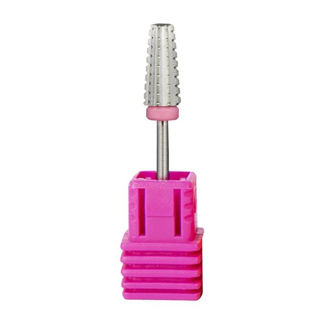 pitrice Multi-functions Salon Electric Pedicure Files Nail Drill Bit for Reshaping Pink 3XC