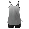 thumbnail image 5 of FAVIPT Bathing Suits for Women Tummy Control Two Piece Printed Tank Top with Shorts Modest Athletic Swimwear Gray,XL, 5 of 5