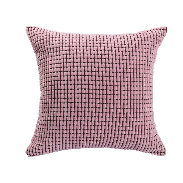 Unique Bargains Soft Corduroy Striped Velvet Decorative Throw Pillow Cusion Cover