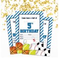 thumbnail image 2 of Darling Souvenir White Birthday Invitation Card Printable Elegant Fill or Write In Blank Party Invites 28 Pcs 5 x 7 Inches, 2 of 5