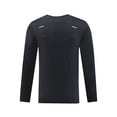 thumbnail image 3 of Styesk Mens Shirts Man Solid-Color-Drying Breathable Tight Fitting Base Sports Fitness Elastic Long Sleeve Round-Neck, 3 of 6