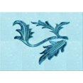 thumbnail image 1 of Ahgly Company Tapis d'Intérieur Rectangulaire Transitionnel Bleu Électrique Lavable à la Machine, 2 Pieds x 4 Pieds, 1 of 7