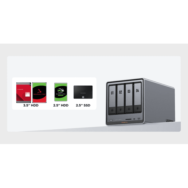 UGREEN NASync DXP4800 Plus, 4-Bay NAS with Intel Pentium Gold, 5