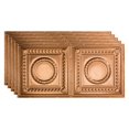 thumbnail image 1 of Fasade Rosette Vinyl 2ft x 4ft Glue Up Ceiling Panel Polished Copper 5 Pack, 1 of 5