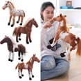 thumbnail image 2 of TIELUTT Horse Toy 4 Styles Stuffed Animal Toys, 2 of 7