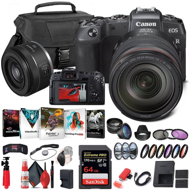 Canon EOS RP Appareil Photo Numérique Sans Miroir avec Objectif 24-105mm (3380C012) + Canon RF (Modèle International)