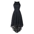 thumbnail image 1 of CEHVOM Robe Midi Élégante Vintage Unie Sans Manches à Col Rond pour Femme avec Fermeture Éclair, 1 of 8