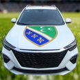 thumbnail image 1 of National Flag 115x160CM Car Hood Cover Flag Decorative Automobile Engine Hood Wrap for Vehicle Decoration Customized Flag, 1 of 5