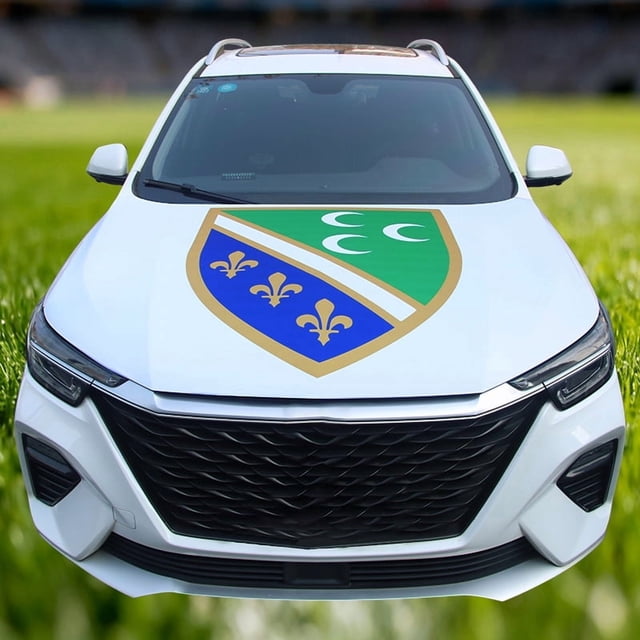 National Flag 115x160CM Car Hood Cover Flag Decorative Automobile Engine Hood Wrap for Vehicle Decoration Customized Flag
