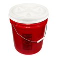 thumbnail image 1 of Bucket Kit, One Red 5 Gallon Bucket 90 mil with White Gamma Seal Lid, 1 of 1