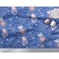 thumbnail image 2 of Soimoi Poly Georgette Fabric Heart,Floral & Bird Kids Decor Fabric Printed Yard 42 Inch Wide, 2 of 3