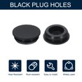 thumbnail image 3 of 10pcs Hole Plug 7/8 Inch (23mm) Button Plugs Fit for 20mm Hole, Snap in Locking Hole Tube Plug Gel, Black, 3 of 6