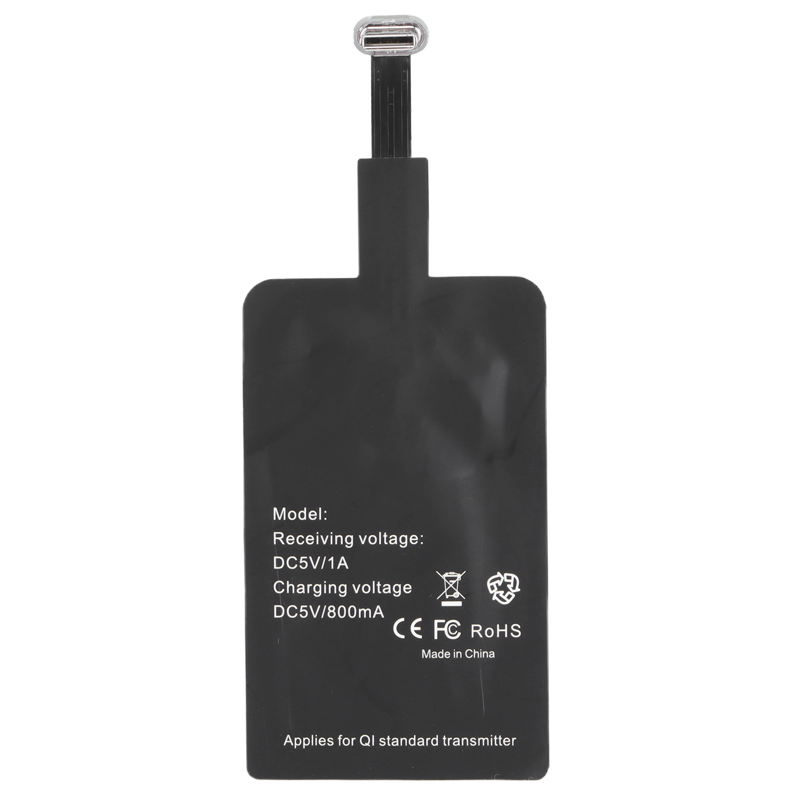 Fdit Qi Type C Wireless Charging Receiver Universal Micro USB Charger Adapter For Phone,Qi Type C Micro USB Charger Pad,Micro USB Type C Fast Wireless Charger Adapter