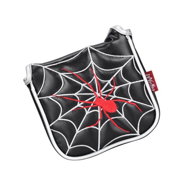 Universal Golf Mallet Putter Cover Square Headcover Magnetic Putter Head Closure Guard Spider Black