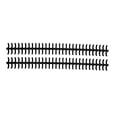 thumbnail image 1 of Binding Strip, PP Plastic 65 Sheet Holdable 10 Pcs Binding Comb Wear Resistant Cuttable  For Loose Leaf Paper Black, 1 of 8