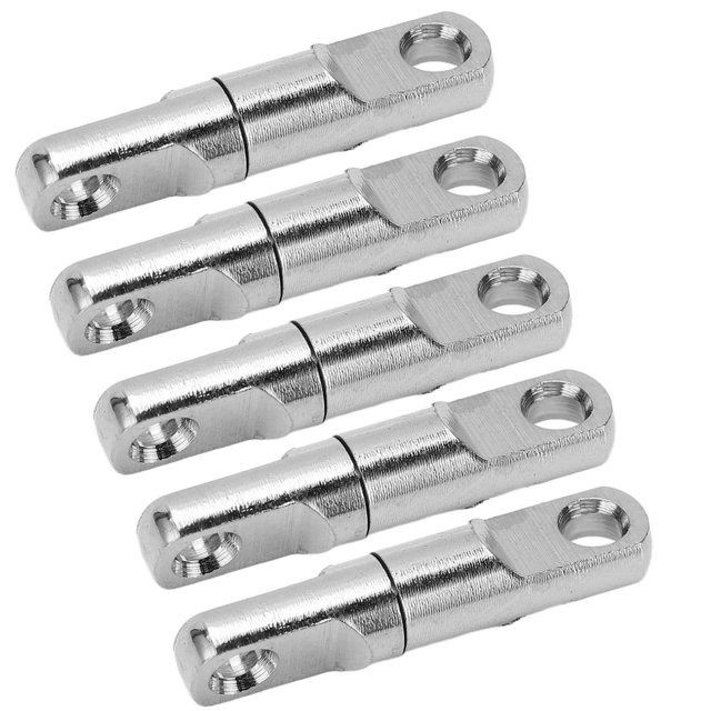 Émerillons de Pêche Crochet Émerillons de Pêche Connecteur d'Hameçon 5 Pcs/ensemble Acier Inoxydable Type Colonne Roulement à 360° Émerillons de Pêche Connecteur d'Hameçon